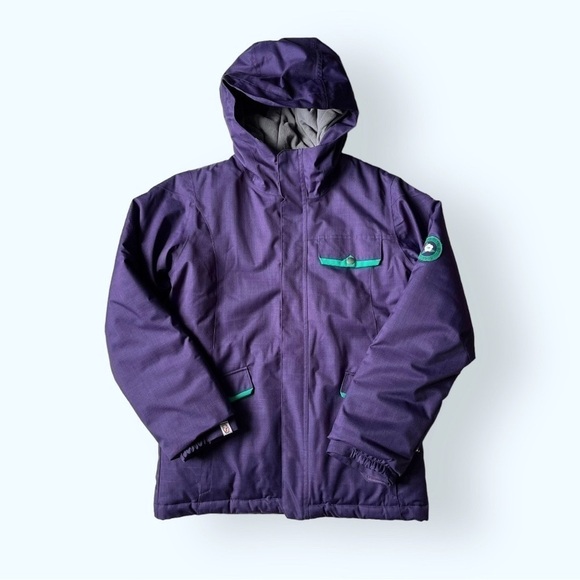 Bonfire Aster Ski Jacket Snowboard Hooded Zip Up Jacket XL Runs Small - Picture 1 of 14
